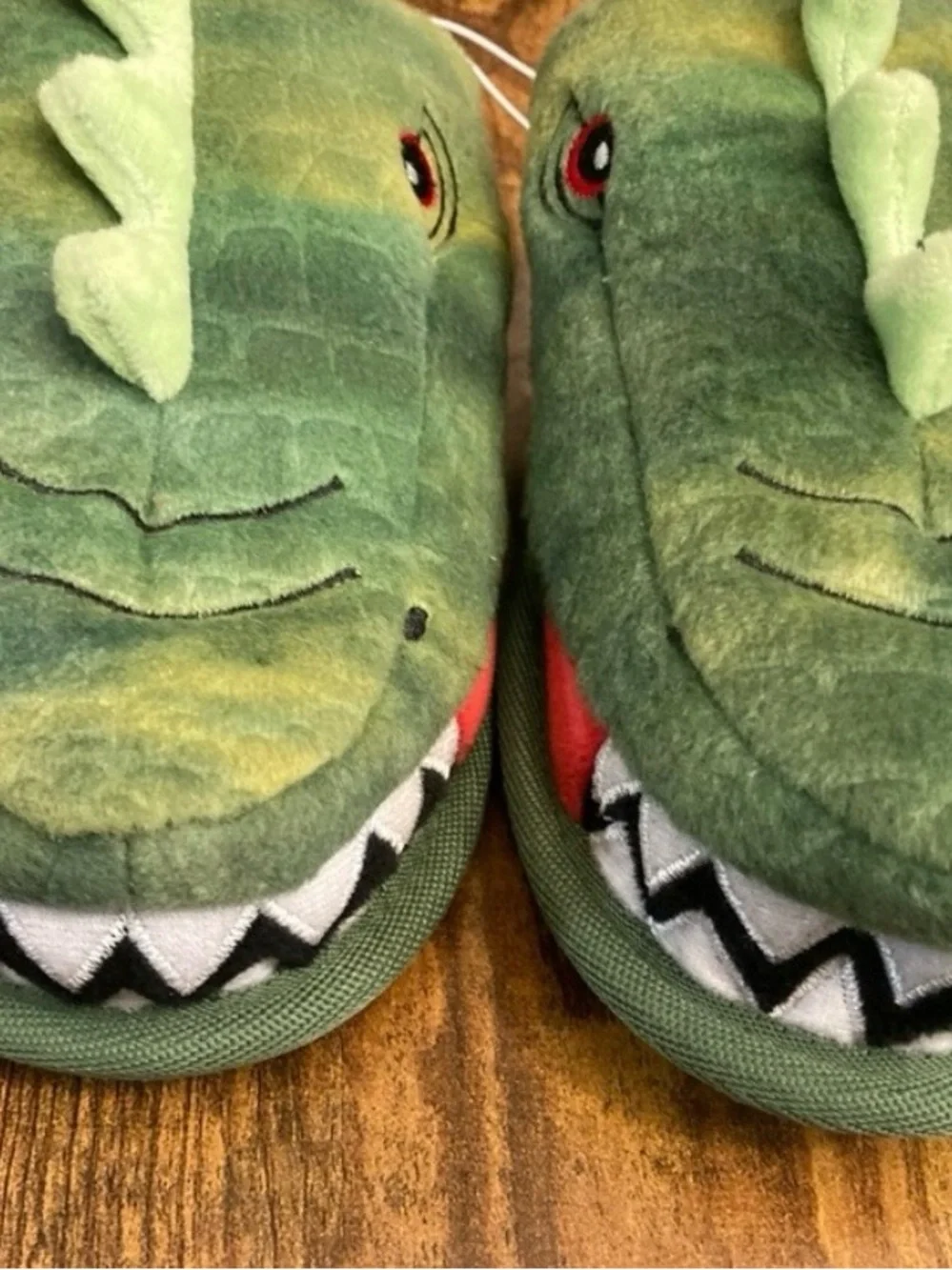 Kids' Dino Scuff Slipper - Cat & Jack™ Green Medium (2/3) new